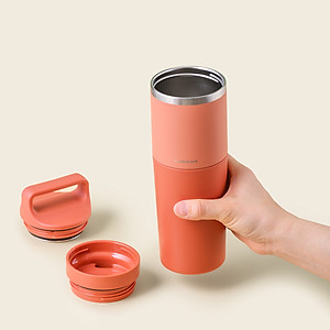 Bình giữ nhiệt Slo 2in1 with tumbler LocknLock LHC4332 (Bình giữ nhiệt và cốc nhựa) 600ml