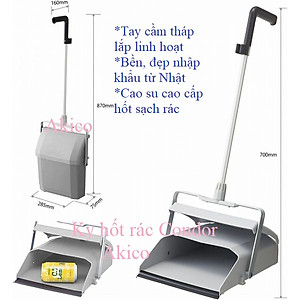Ky hốt rác có nắp dậy cao cấp Made in Japan CONDOR JP