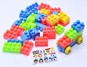 Đồ Chơi An Toàn Việt Xếp Hình Mầm Non Sato 72 Chi Tiết