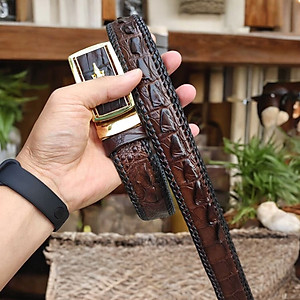 Thắt Lưng Cá Sấu [DÂY LIỀN NGUYÊN CON ĐAN VIỀN THỦ CÔNG RẤT ĐẸP VÀ BỀN]
