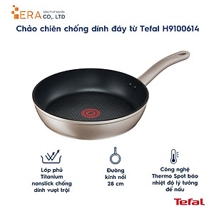 Chảo chiên chống dính đáy từ Tefal Sensations H9100614 28cm (Đồng) - Hàng chính hãng