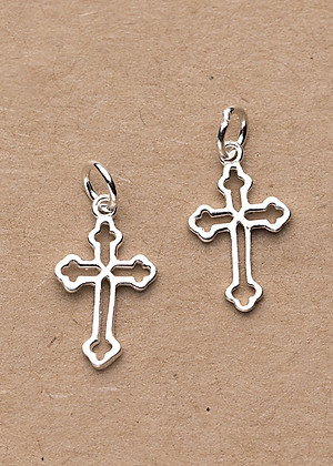 Combo 3 cái charm bạc thánh giá mặt treo - Ngọc Quý Gemstones