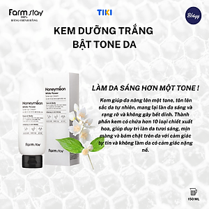 Kem Dưỡng Trắng Bật Tone Da _ Honeymoon White Flower Tone-Up Cream
