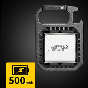 Đèn LED Mini Móc Khóa Siêu Sáng Tiện Dụng US ARMY,  Đèn Pin COB Dã Ngoại Thường Ngày, Sạc TYPE-C Tiện Dụng Dung Lượng PIN 500mAh  Full Hộp Sạc- HÀNG CHÍNH HÃNG