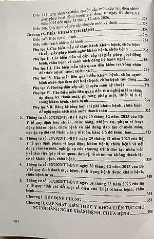 Luật Khám Bệnh, Chữa Bệnh Và Các Văn Bản Hướng Dẫn Thi Hành 