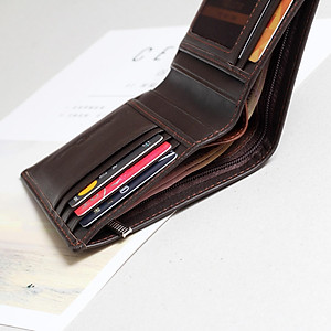 Ví Nam At Leather AT040-N (11.5 x 10 cm) - Nâu