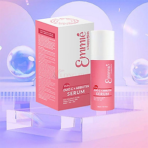 Tinh chất làm mờ đốm nâu, thâm nám Emmié Duo C + Arbutin 25.5% Serum (30ml) - Hàng chính hãng