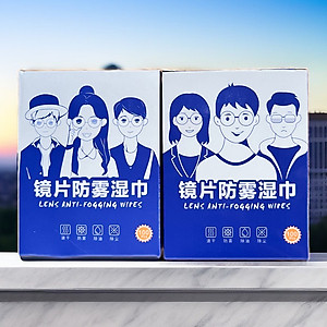 Khăn Lau Kính Nano Hộp 100 Miếng Giấy Lau Kính Chống Bám Hơi Nước, Lau Sạch Vân Tay Bụi Bẩn