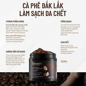 Tẩy Da Chết Cà phê Đăk Lăk Cocoon 200ml