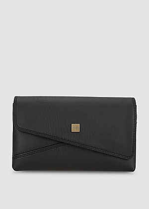 Túi đeo chéo nữ thanh lịch IDIGO FB2 - 380, túi xách cầm tay dáng chữ nhật nắp gập