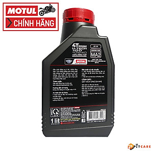 Nhớt Tổng Hợp Cho Xe Máy Motul H Tech 100 4T 10W40 Có Chiêt Lẻ
