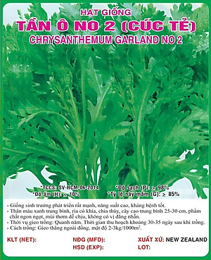 Hạt giống rau tần ô - cải cúc VTS134