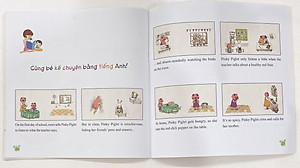 Sách Rèn Luyện Thói Quen Tốt 2-6 Tuổi: Biết Lắng Nghe Nhé, Lợn Hồng (Song Ngữ)