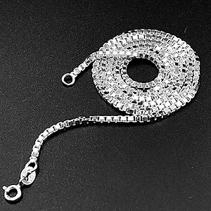 Dây Chuyền Vòng Cổ Nam Bạc Ta Dây Hộp Vuông Dài 50cm Bạc Hiểu Minh DBN076