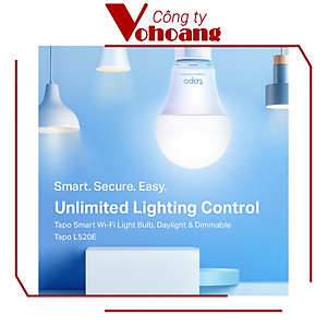 Bóng Đèn Wifi Thông Minh TP-Link Tapo L520E Ánh Sáng Trắng Điều Chỉnh Độ Sáng - Hàng Chính Hãng