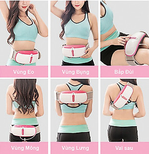 Đai (Máy) Massage Bụng Nikio NK-169AC - Công Nghệ Rung Lắc Kết Hợp Bi Độ Xoay 360 Dây Ấn Thế Hệ Mới, Mát Xa Thư Giãn, Làm Săn Chắc Cơ Bụng Nhanh - Vỏ Nhựa Bền Bĩ