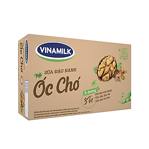 Thùng 48 hộp Sữa đậu nành Vinamilk hạt Óc chó 180ml