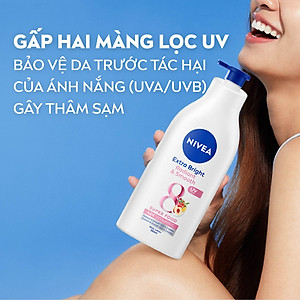Sữa Dưỡng Thể NIVEA 8 Super Foods Dưỡng Sáng Da | Mịn Da (550 ml) - 98924