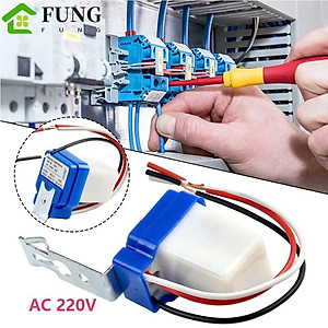 Công Tắc Cảm Biến Ánh Sáng AC220V/10A: Tự Động Bật Đèn Khi Tối, Tắt Khi Sáng