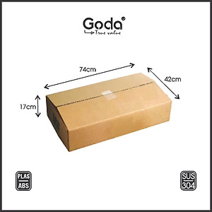 Kệ Inox 304 Úp Chén Dĩa 4 Tầng Goda - GD-117