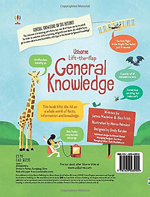 Sách tương tác tiếng Anh - Usborne Lift-the-flap General Knowledge
