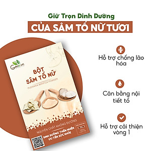 Bột sâm tố nữ nguyên chất Goce - 120g (12 gói x 10g)