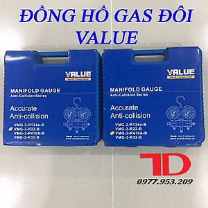 Đồng hồ đo áp suất gas máy lạnh VALUE R22 hàng chính hãng