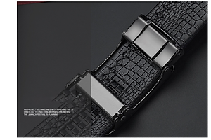 Thắt lưng nam da bò nguyên chất mặt khóa tự động hợp kim cao cấp