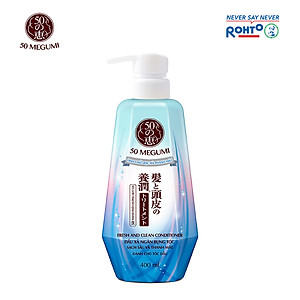Dầu xả ngăn rụng tóc, sạch sâu thanh mát 50 Megumi Fresh & Clean Conditioner 400ml