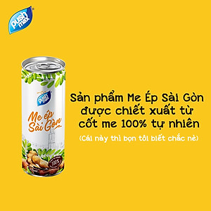 Thùng 24 Lon Nước Trái Cây Me Ép Sài Gòn Pushmax (310ml x 24 lon)