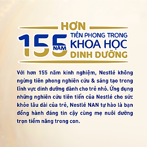 Sữa bột Nestlé NAN SUPREMEPRO 1 400g nhập khẩu Đức với 5HMO & đạm Gentle Optipro ( Dành cho trẻ từ 0 - 12 tháng tuổi)