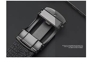 Thắt lưng nam da bò nguyên chất mặt khóa tự động hợp kim cao cấp