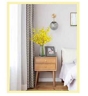 Hoa lụa, combo 5 - 10 cành hoa hoàng phi yến dài 1m trang trí nhà cửa phong cách hiện đại AZ-105