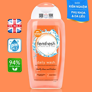 Dung dịch vệ sinh Anh Femfresh pure & fresh wash giúp làm sạch sẽ, thơm mát, ngăn ngừa viêm, ngứa, nấm phụ khoa - QuaTangMe Extaste