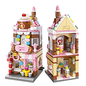 Đồ chơi lắp ráp Cửa hàng bánh ngọt Qman C0101 (344 chi tiết)