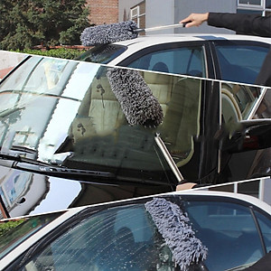 Chổi Rửa Xe Ô Tô Chổi Lau Xe Đa Năng Chính Hãng dododios Cán Có Thể Kéo Dài Sợi Microfiber Quang Dầu