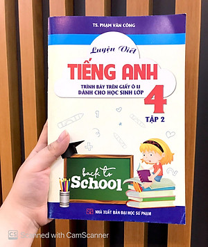 Sách Luyện Viết Tiếng Anh Trình Bày Trên Giấy Ô Li Dành Cho Học Sinh Lớp 4 Tập 2