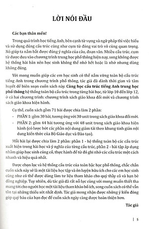 Sách Cùng Học Cấu Trúc Tiếng Anh Trung Học Phổ Thông