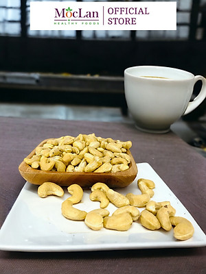 Hạt điều tách vỏ đã sấy giòn, nguyên hạt Bình Phước thơm ngon loại 1 MộcLan HEALTHY FOODS - 250G, 500G