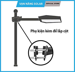 Đèn đường liền thể năng lượng mặt trời 600W