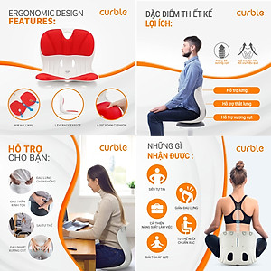 [CHÍNH HÃNG ABLUE] Combo 2 Ghế chỉnh dáng ngồi đúng, chống gù, Curble Wider - Premium Model, dùng cho Nam, Nữ (MADE IN KOREA)