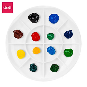 Khay Pha Màu Deli - 12 Ngăn - 1 Chiếc - 68305