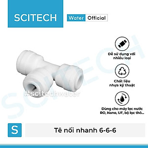 Tê nối nhanh 3 đầu dây dùng trong máy lọc nước - Hàng chính hãng