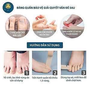 COMBO 2 CUỘN Băng vải quấn bảo vệ ngón chân giảm ma sát, chống chai sần khi mang giày - Giao Màu Ngẫu Nhiên