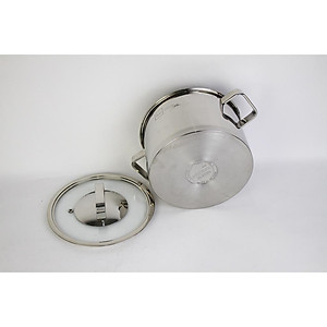 Bộ nồi và chảo chống dính vân đá inox 304 cao cấp Fivestar Plus 5 món nắp kính , tặng 1 vá canh