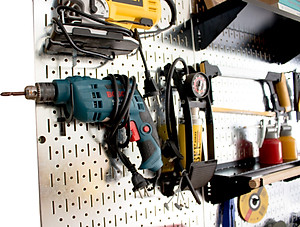 Bộ 5 móc nhỏ Pegboard bằng thép dày 1,6mm sơn tĩnh điện hiện đại - Phụ kiện cho bảng treo dụng cụ cơ khí 