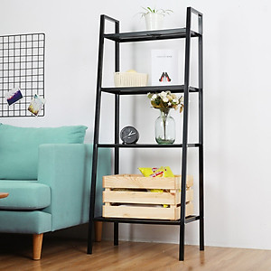 Kệ Đa Năng Hình Thang 4 Tầng - Kệ Sắt Decor Trang Trí Phòng Khách, Phòng Ngủ Chắc Chắn