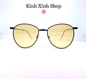 Kính màu vàng Mắt tròn siêu chất đi xuyên đêm (Vàng)