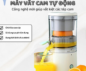 [KOSUYTU] Máy Ép Hoa Quả Tự Động Không Dây - Máy Vắt Ép Chậm Trái Cây Tự Động Nhỏ Gọn Sạc USB