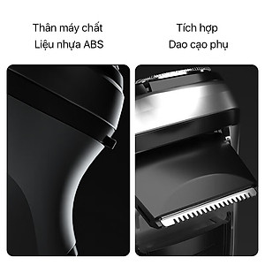 Máy Cạo Râu Enchen BlackStone đầu cắt nổi 3D Đầu Cạo Râu 3 Đầu Dao Cạo - Hàng chính hãng